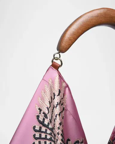 Farm Rio Botanical-Print Scarf Hobo Bag | Thumbnail 2
