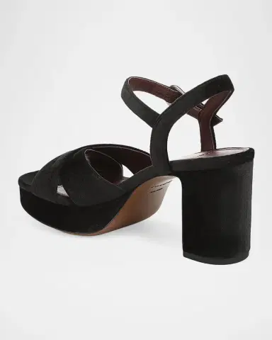 Vince 80mm Ericka Velvet Platform Sandals | Thumbnail 3