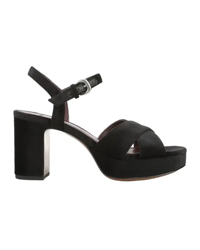 Vince 80mm Ericka Velvet Platform Sandals