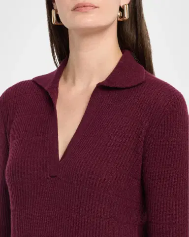 Neiman Marcus Cashmere Polo Sweater | Thumbnail 5 Neiman Marcus Cashmere Polo Sweater | Thumbnail 5