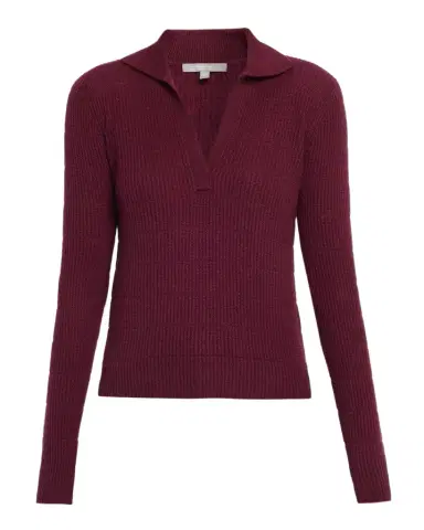 Neiman Marcus Cashmere Polo Sweater | Thumbnail 1 Neiman Marcus Cashmere Polo Sweater | Thumbnail 1