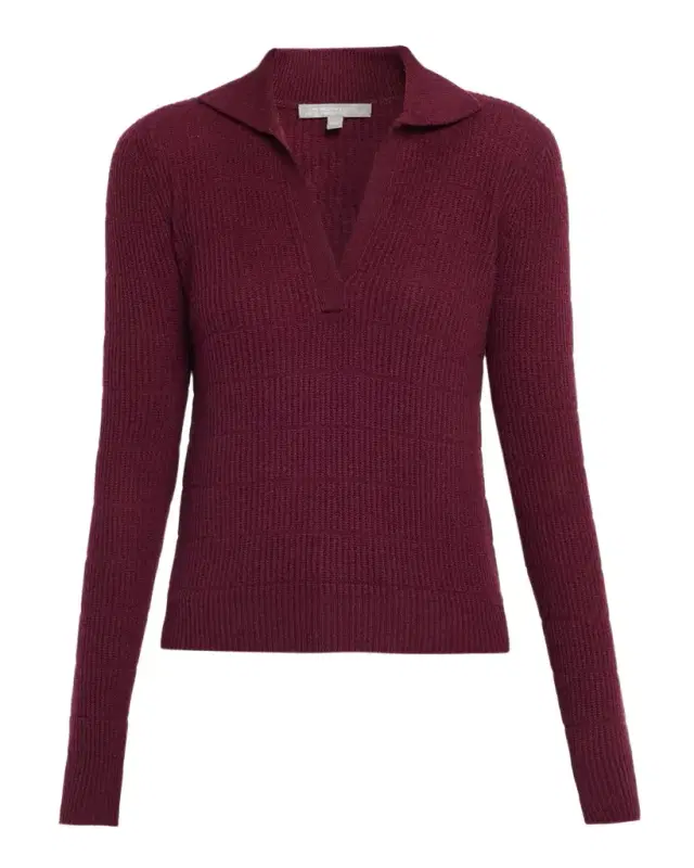 Neiman Marcus Cashmere Polo Sweater