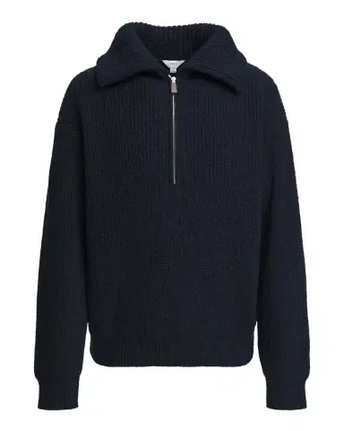 Malo Men's Cashmere Rib Half-Zip Polo Sweater | Thumbnail 3 Malo Men's Cashmere Rib Half-Zip Polo Sweater | Thumbnail 3