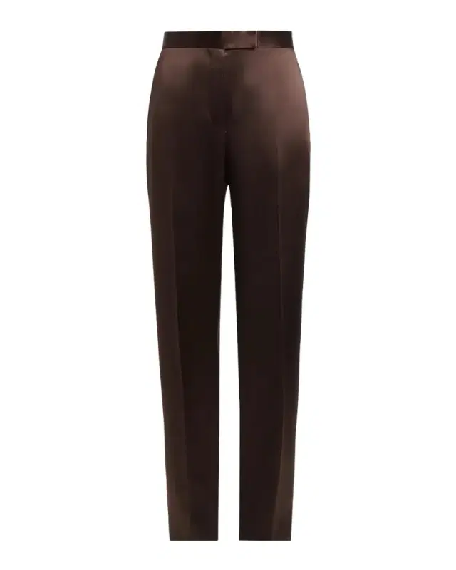 Tom Ford Silk Satin Wide-Leg Pants