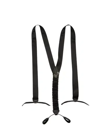 Brioni Men's Leather-Trim Satin Braces | Thumbnail 1