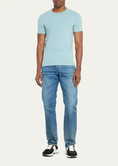 Tom Ford Men's Solid Stretch Jersey T-Shirt | Thumbnail 6