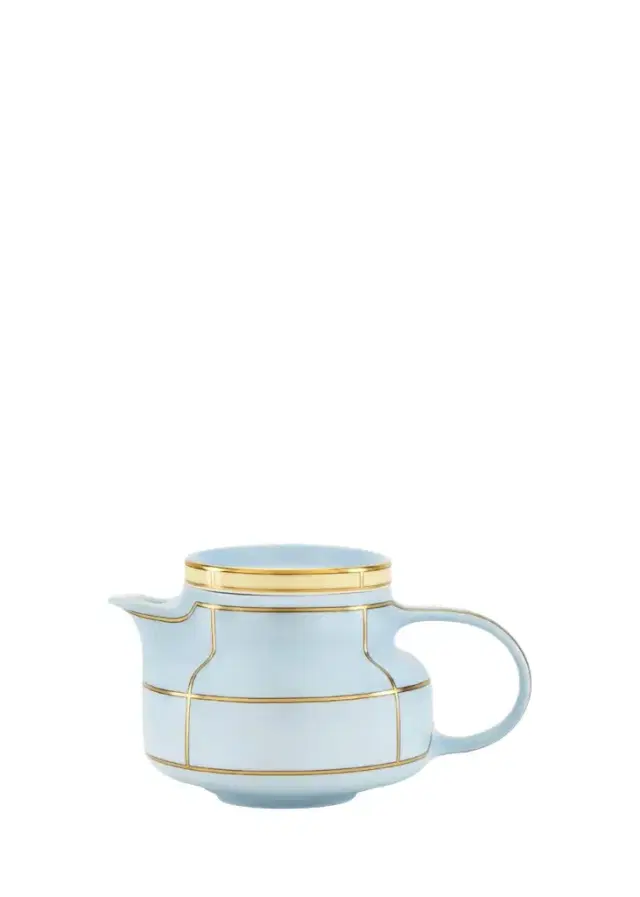 GINORI 1735 Diva Colonna Teapot with Cover, Celeste