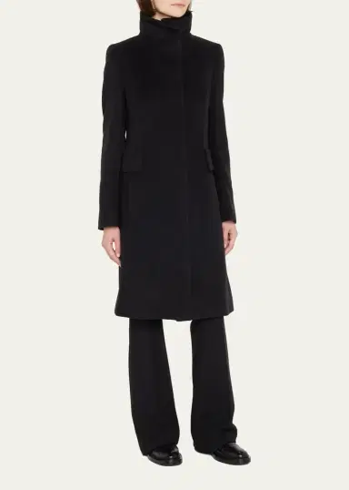Akris punto Duffle Knee-Length Wool Coat | Thumbnail 4 Akris punto Duffle Knee-Length Wool Coat | Thumbnail 4