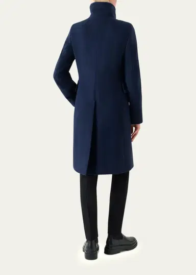 Akris punto Duffle Knee-Length Wool Coat | Thumbnail 7 Akris punto Duffle Knee-Length Wool Coat | Thumbnail 7