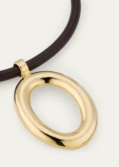 ben-amun 24K Gold Electroplated Pendant Cord Necklace | Thumbnail 3 ben-amun 24K Gold Electroplated Pendant Cord Necklace | Thumbnail 3