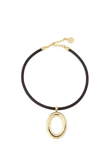 ben-amun 24K Gold Electroplated Pendant Cord Necklace | Thumbnail 1 ben-amun 24K Gold Electroplated Pendant Cord Necklace | Thumbnail 1