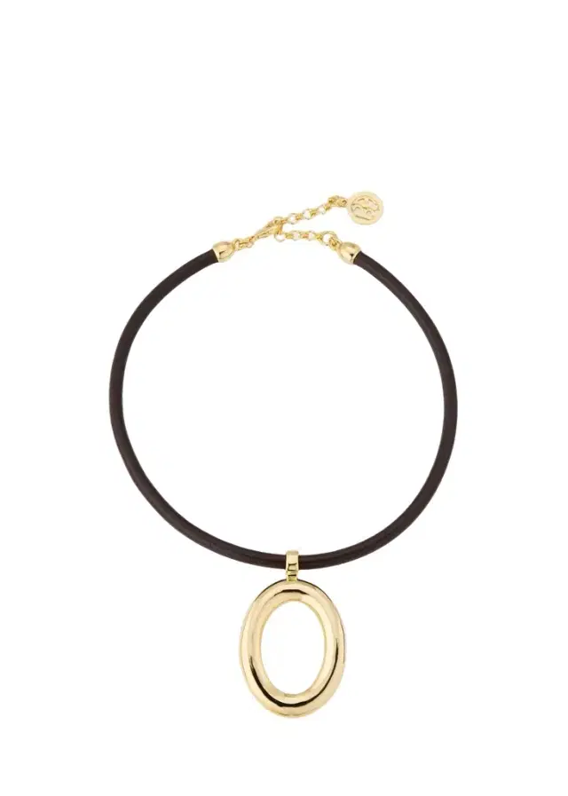 ben-amun 24K Gold Electroplated Pendant Cord Necklace