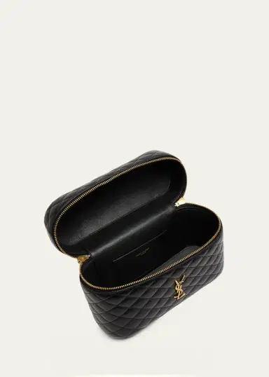Saint Laurent Gaby Large YSL Vanity Bag in Quilted Leather | Thumbnail 4 Saint Laurent Gaby Large YSL Vanity Bag in Quilted Leather | Thumbnail 4