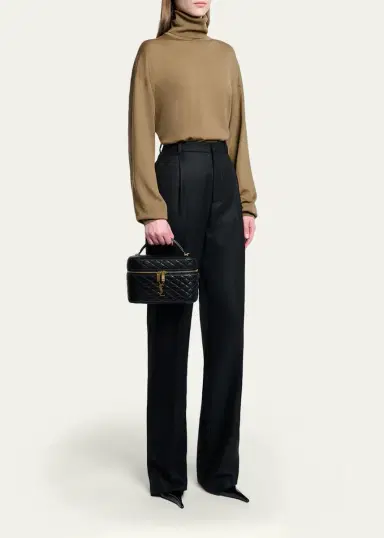 Saint Laurent Gaby Large YSL Vanity Bag in Quilted Leather | Thumbnail 5 Saint Laurent Gaby Large YSL Vanity Bag in Quilted Leather | Thumbnail 5