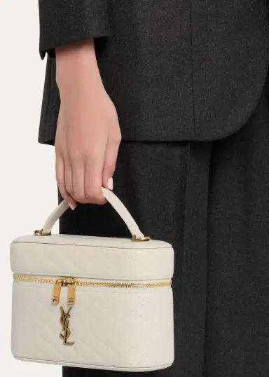 Saint Laurent Gaby Large YSL Vanity Bag in Quilted Leather | Thumbnail 6 Saint Laurent Gaby Large YSL Vanity Bag in Quilted Leather | Thumbnail 6