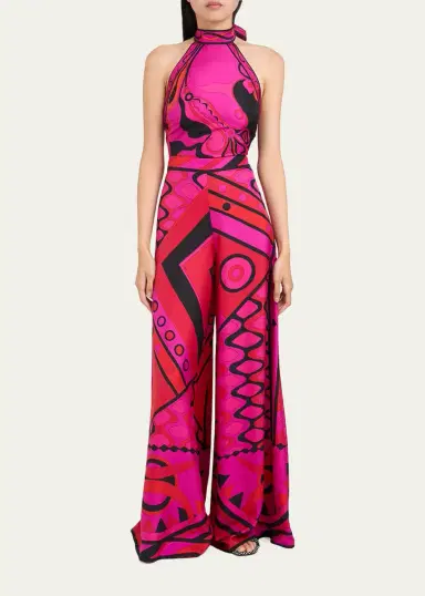 PUCCI Vivara Silk Twill Wide-Leg Pants | Thumbnail 2 PUCCI Vivara Silk Twill Wide-Leg Pants | Thumbnail 2