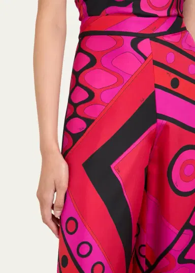 PUCCI Vivara Silk Twill Wide-Leg Pants | Thumbnail 5 PUCCI Vivara Silk Twill Wide-Leg Pants | Thumbnail 5