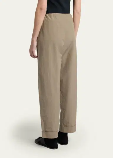 The Row Delano Straight-Leg Cotton Poplin Pants | Thumbnail 3 The Row Delano Straight-Leg Cotton Poplin Pants | Thumbnail 3