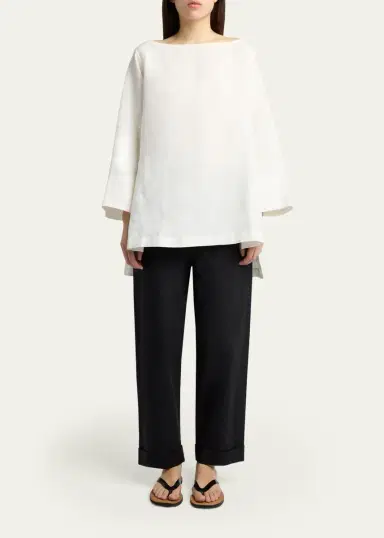The Row Delano Straight-Leg Cotton Poplin Pants | Thumbnail 6 The Row Delano Straight-Leg Cotton Poplin Pants | Thumbnail 6