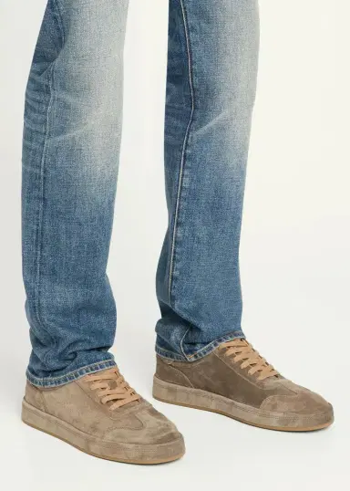 Allen Edmonds Men's Hawthorne Suede T-Toe Sneakers | Thumbnail 2
