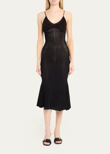 Givenchy Openwork Knit Midi Dress | Thumbnail 2 Givenchy Openwork Knit Midi Dress | Thumbnail 2
