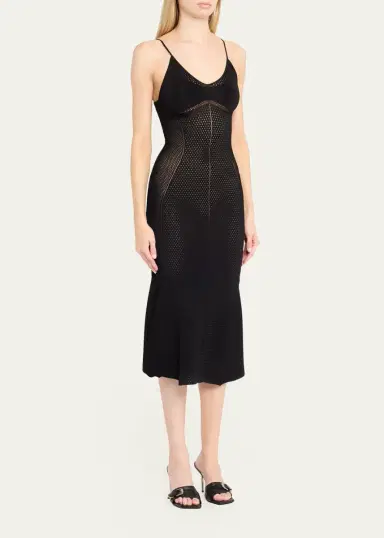 Givenchy Openwork Knit Midi Dress | Thumbnail 4 Givenchy Openwork Knit Midi Dress | Thumbnail 4
