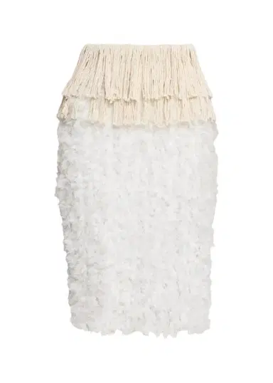 Diotima Bambola Fringed Chiffon Pencil Skirt | Thumbnail 1