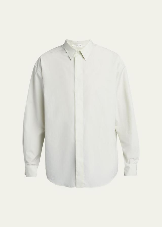 The Row Men's Nilo Cotton Poplin Button-Down Shirt