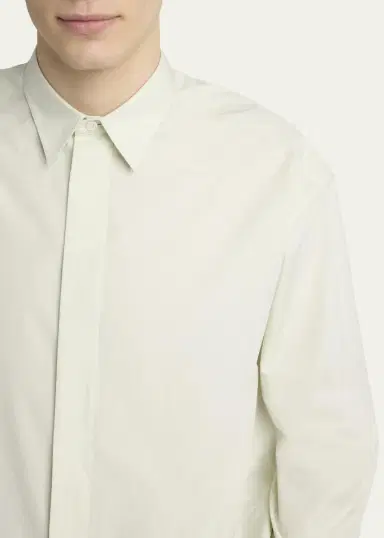 The Row Men's Nilo Cotton Poplin Button-Down Shirt | Thumbnail 5 The Row Men's Nilo Cotton Poplin Button-Down Shirt | Thumbnail 5