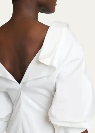 Givenchy Slashed Draped Cotton Poplin Maxi Shirtdress | Thumbnail 5 Givenchy Slashed Draped Cotton Poplin Maxi Shirtdress | Thumbnail 5