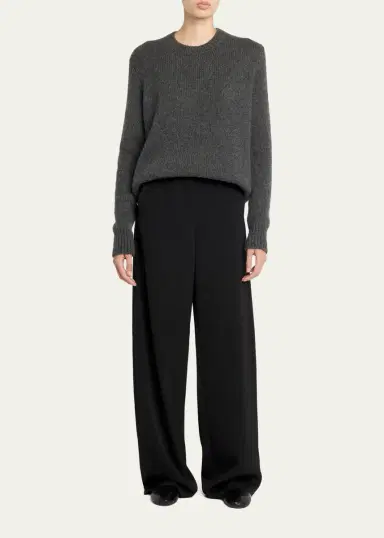 The Row Farah Wool-Cashmere Wide-Leg Pants | Thumbnail 2 The Row Farah Wool-Cashmere Wide-Leg Pants | Thumbnail 2
