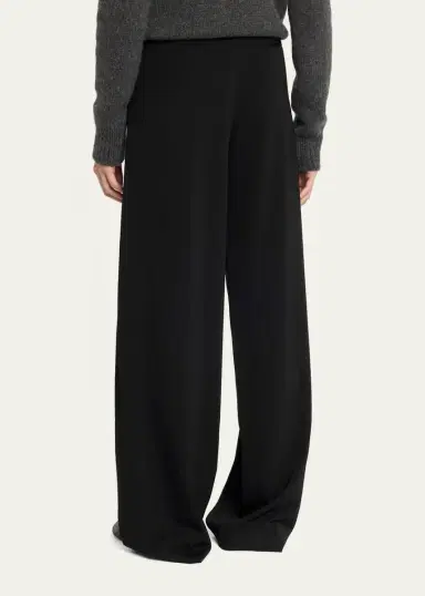 The Row Farah Wool-Cashmere Wide-Leg Pants | Thumbnail 3 The Row Farah Wool-Cashmere Wide-Leg Pants | Thumbnail 3
