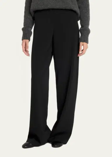 The Row Farah Wool-Cashmere Wide-Leg Pants | Thumbnail 4 The Row Farah Wool-Cashmere Wide-Leg Pants | Thumbnail 4