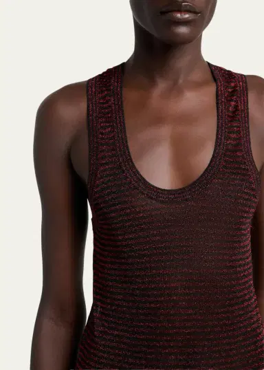 Isabel Marant Cevara Metallic Striped Tank Top | Thumbnail 5 Isabel Marant Cevara Metallic Striped Tank Top | Thumbnail 5