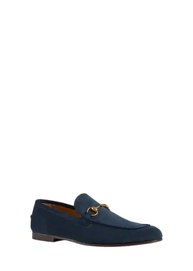 Gucci Men's Jordaan Suede Bit Loafers | Thumbnail 1 Gucci Men's Jordaan Suede Bit Loafers | Thumbnail 1