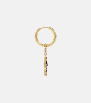 Dolce & Gabbana DG cross embellished hoop earrings | Thumbnail 3