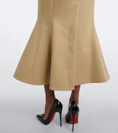 Mugler Peplum cotton-blend trench coat | Thumbnail 3 Mugler Peplum cotton-blend trench coat | Thumbnail 3