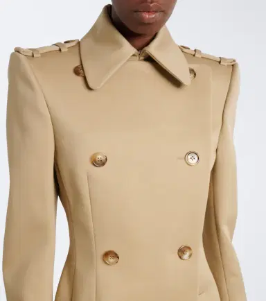Mugler Peplum cotton-blend trench coat | Thumbnail 4 Mugler Peplum cotton-blend trench coat | Thumbnail 4