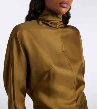 Mugler Silk twill top | Thumbnail 2 Mugler Silk twill top | Thumbnail 2