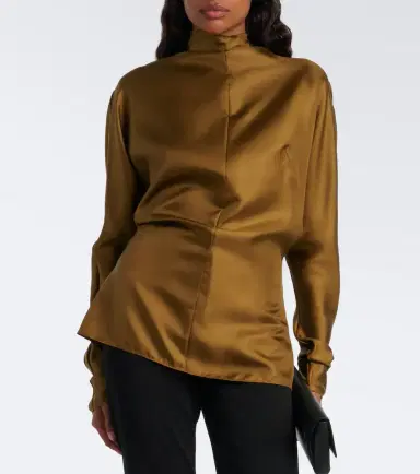 Mugler Silk twill top | Thumbnail 3 Mugler Silk twill top | Thumbnail 3