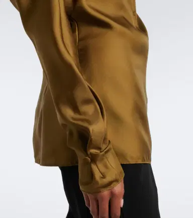 Mugler Silk twill top | Thumbnail 4 Mugler Silk twill top | Thumbnail 4