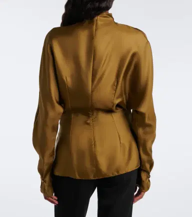Mugler Silk twill top | Thumbnail 6 Mugler Silk twill top | Thumbnail 6