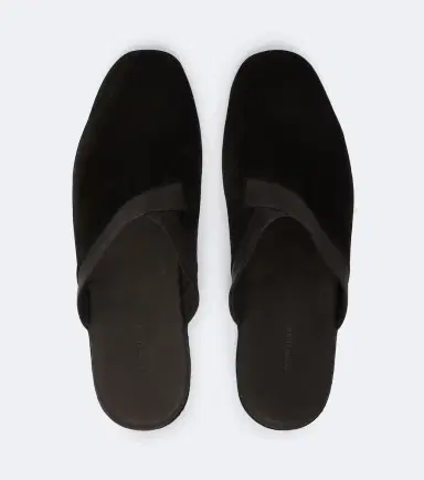 John Lobb Leather-trimmed suede slippers | Thumbnail 2