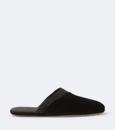 John Lobb Leather-trimmed suede slippers | Thumbnail 4