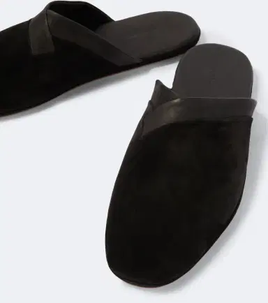 John Lobb Leather-trimmed suede slippers | Thumbnail 5