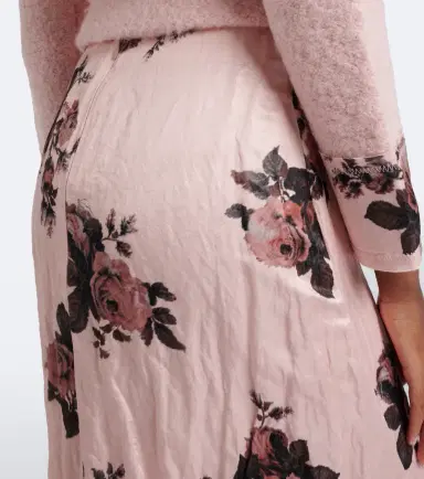 Erdem Floral satin midi skirt | Thumbnail 5 Erdem Floral satin midi skirt | Thumbnail 5