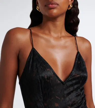 Alex Perry Draped leopard-print lace maxi dress | Thumbnail 4