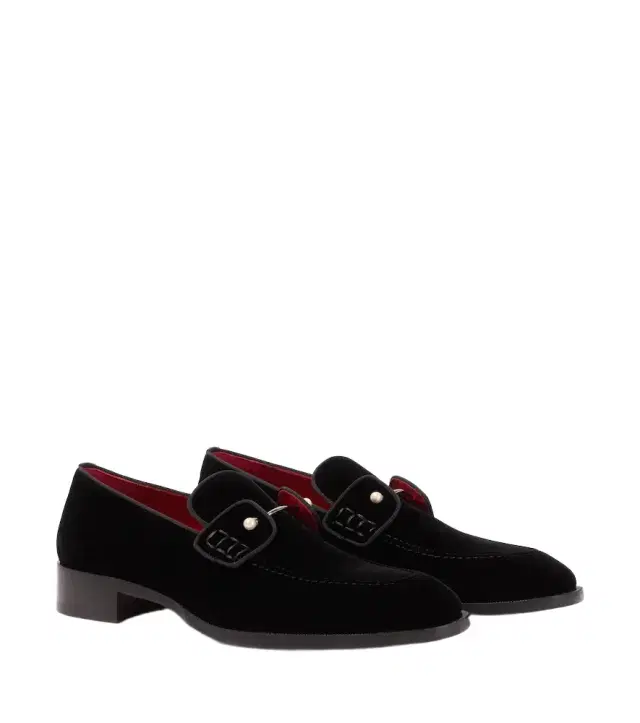 Christian Louboutin Chambelimoc velvet loafers