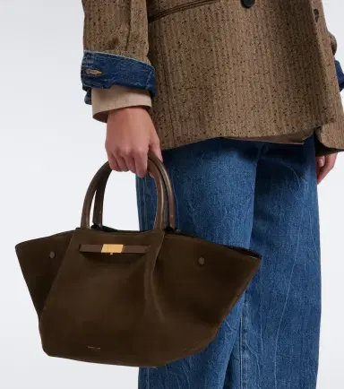 DeMellier New York Midi suede top-handle bag | Thumbnail 4 DeMellier New York Midi suede top-handle bag | Thumbnail 4