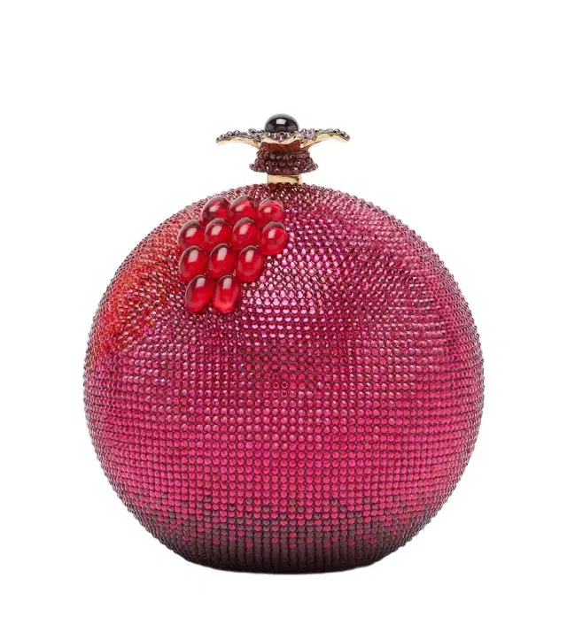 Judith Leiber Couture Pomegranate crystal-embellished clutch